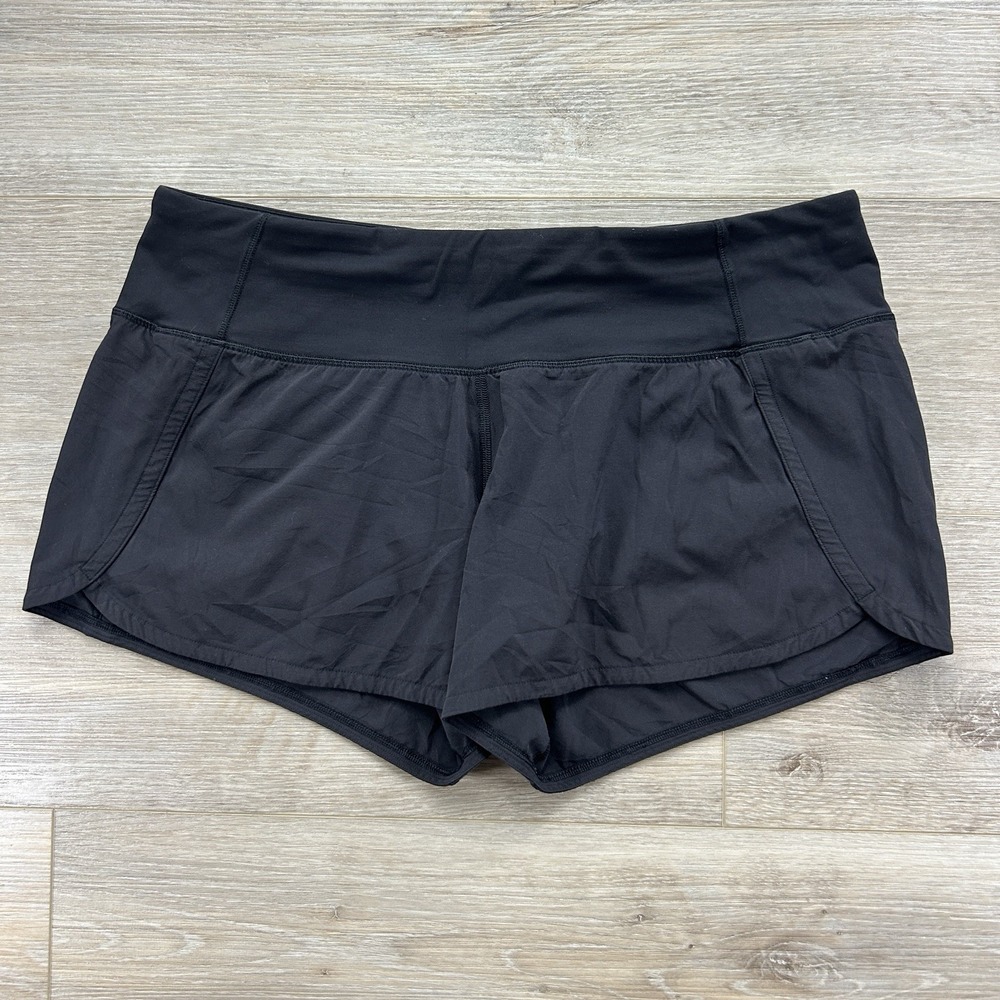 Lululemon Size 8 LR Run Times II *4" Lined Short Black (First Release) W7AK0S